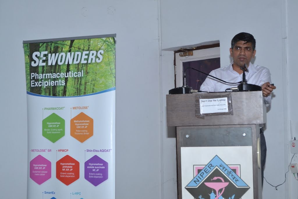 Seminar by Mr. Nitin Bhusane, Director- Pharma, ShinEtsu Chemical India Tylose Pvt Ltd. (organized by: AAPS NIPER Student Chapter) (August 3, 2023)