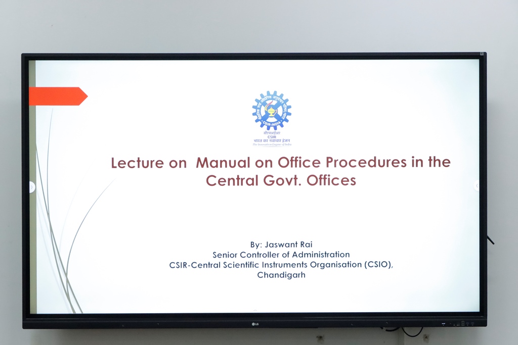 Training Program on Office Procedures (November 06, 2024)